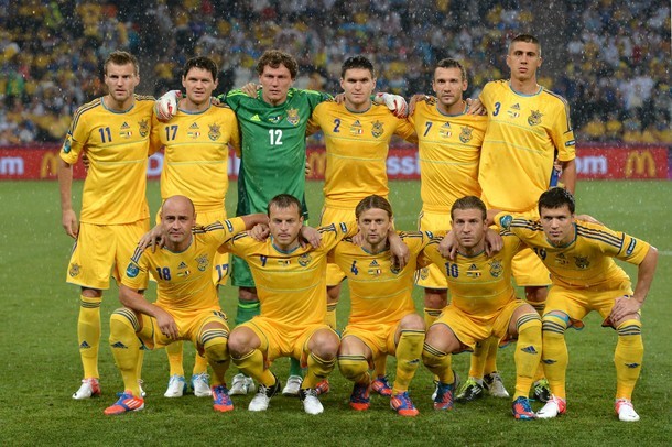 Đội hình Ukraina.